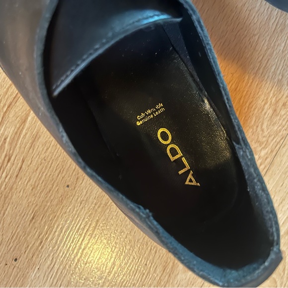 Aldo black leather Oxford shoes - Picture 5 of 9
